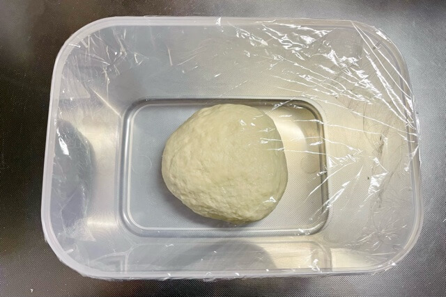 中華蒸しパンの生地一次発酵前